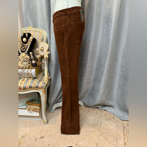 NWT Ralph Lauren Brown Suede Pants size 6